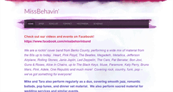 Desktop Screenshot of missbehavinrocks.com